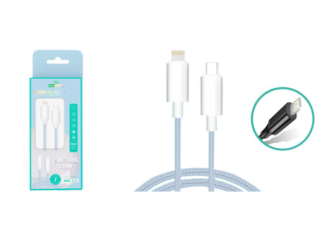 PD USB-C to iPhone Cable 20W 2M JX-07