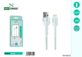 Cable USB a iPhone 3A 1M JX-02