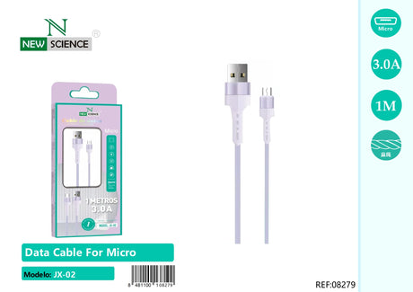 Cable USB a Micro 3A 1M JX-02