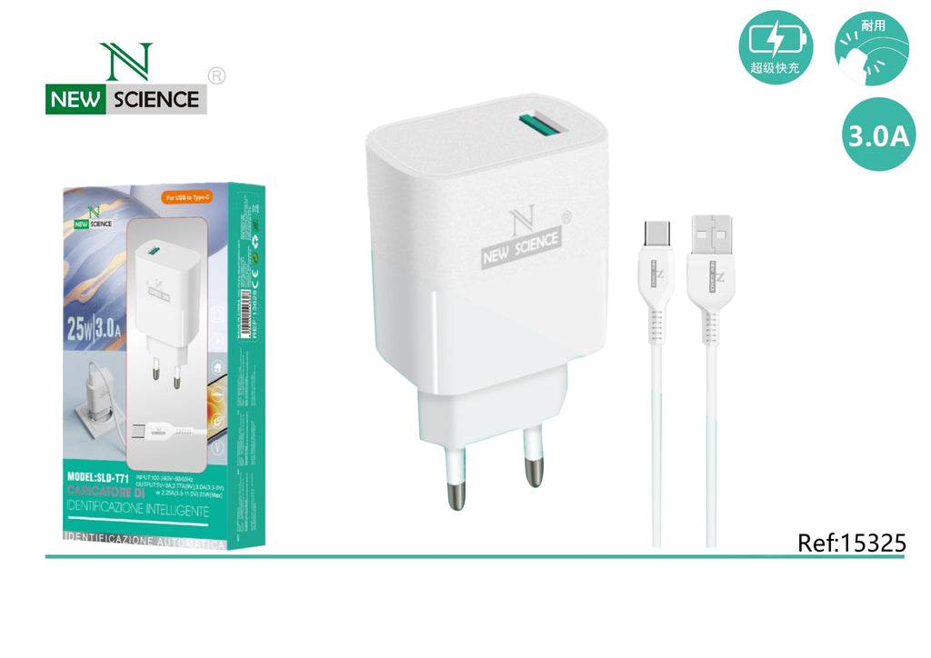 USB charger for Type C 3A/25W SLD-T71