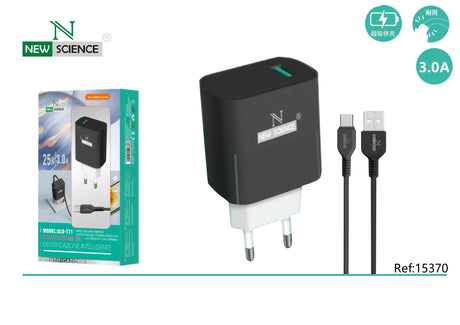 Cargador USB para Type C 3A/25W SLD-T71