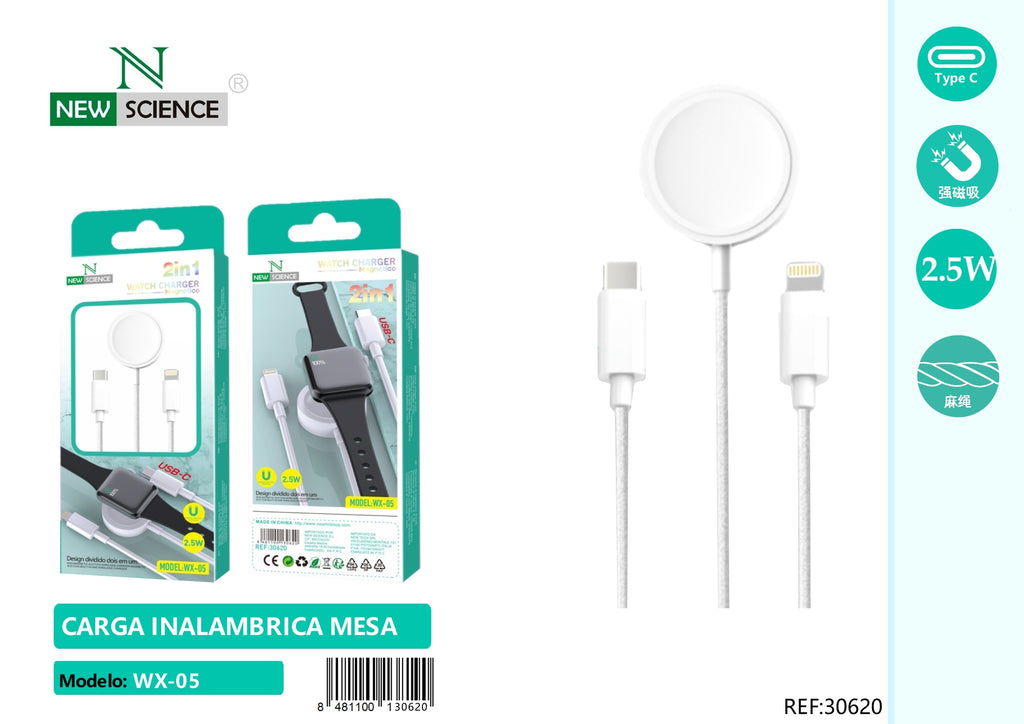 Apple Watch WX-05 2in1 USB-C Charging Cable