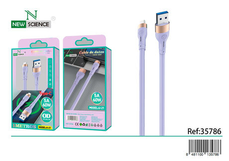 USB to Type C Cable 5A/60W 1M U-21