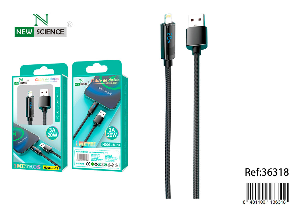 Cable USB a iPhone 20W 1M U-23