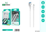 Cable USB a iPhone 3A/20W 1M U-21