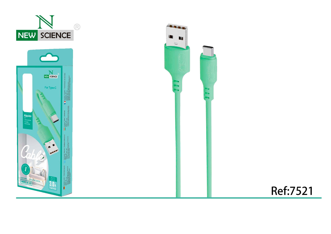 Cabo USB para Tipo C SE-02