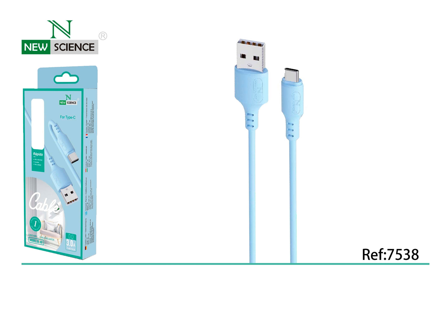 Cabo USB para Tipo C SE-02