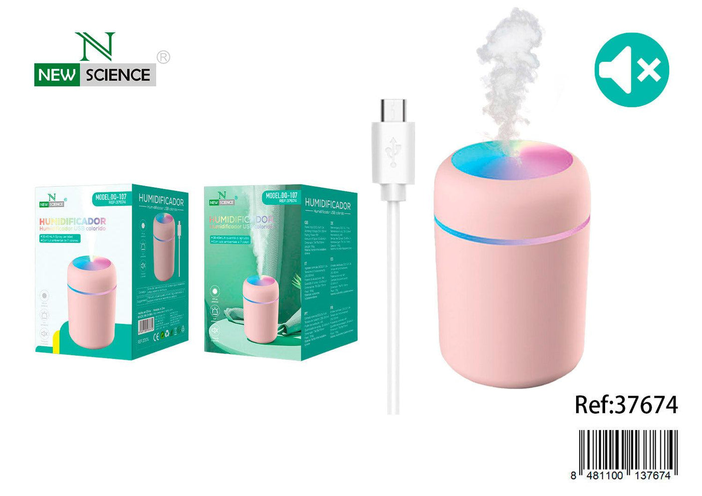 Humidificador con Luz DQ-107