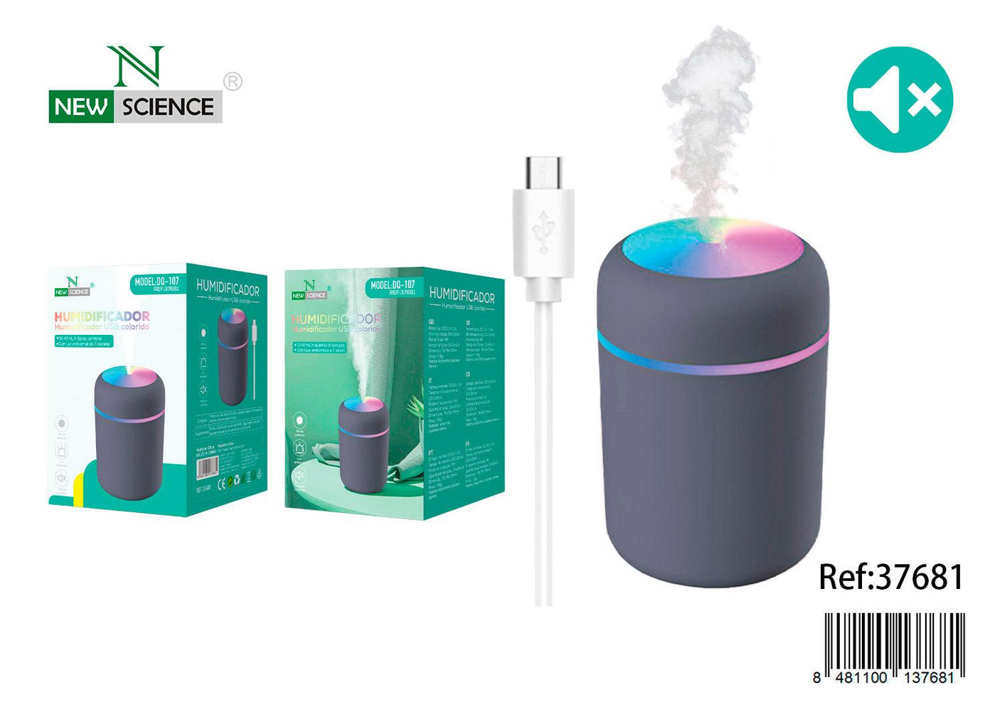 Humidificador con Luz DQ-107