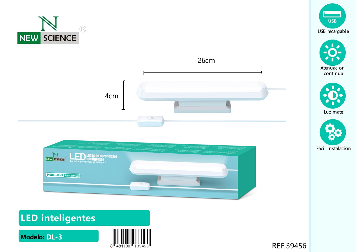 Lámpara LED de Escritorio DL-3