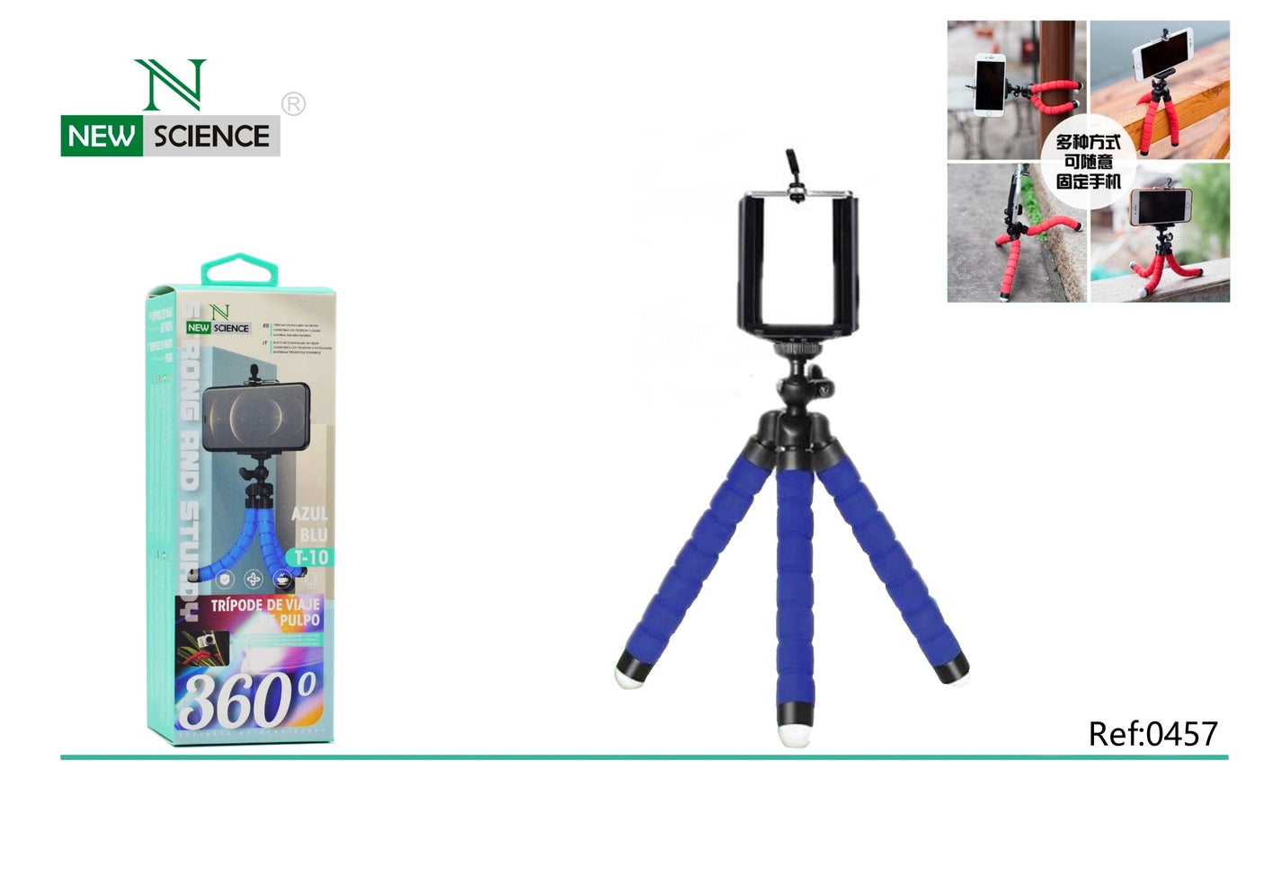 T-10 Adjustable Octopus Tripod