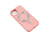 iPhone 15 Pro Max Carcasa Magsafe con Purpurina Diamantes Cromada