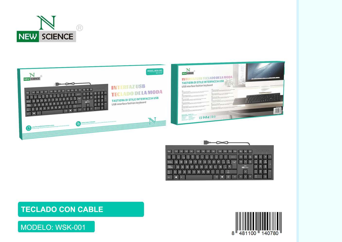 Teclado con Cable WSK-001