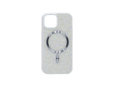 iPhone 15 Pro Max Magsafe Case with Glitter Diamonds Chrome