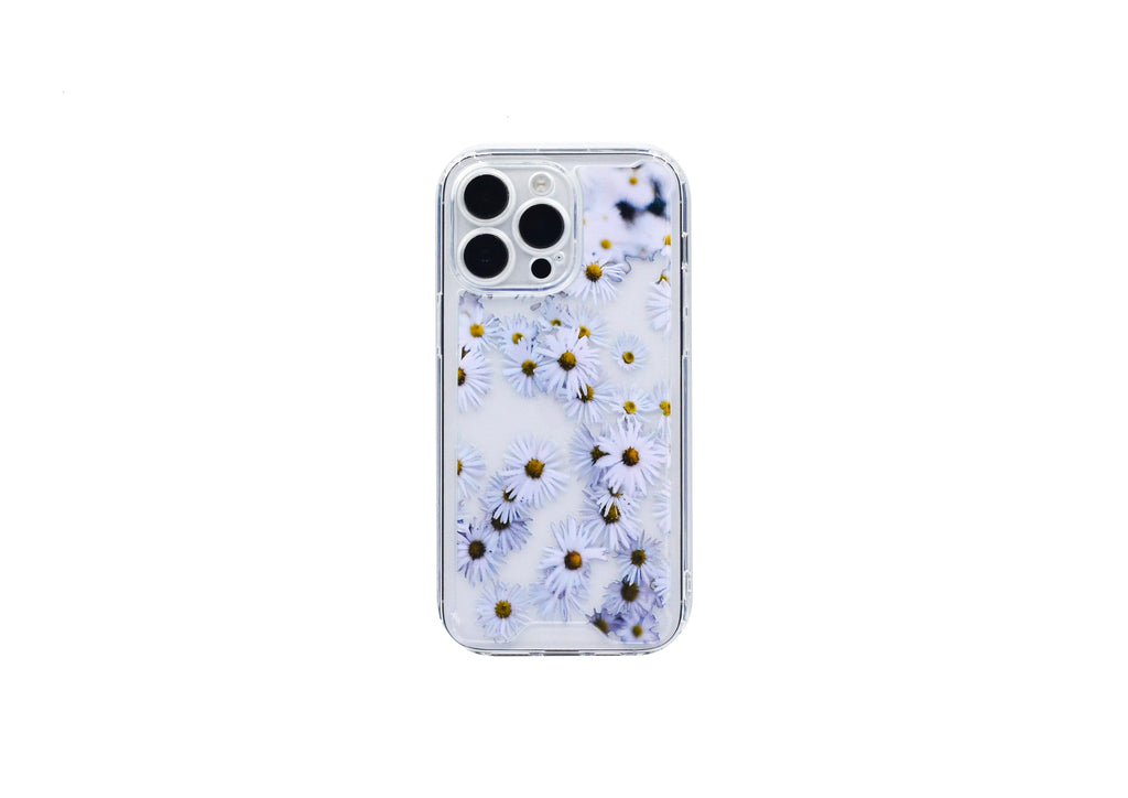 Capa reforçada para iPhone 15 com design floral