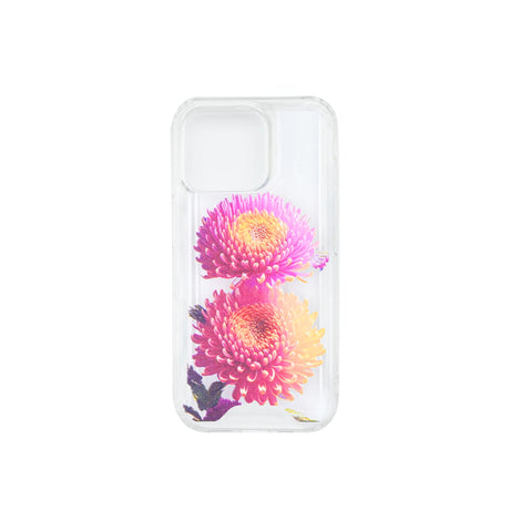 Capa reforçada para iPhone 16 com design floral