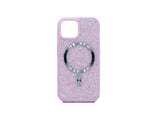 iPhone 15 Pro Max Carcasa Magsafe con Purpurina Diamantes Cromada